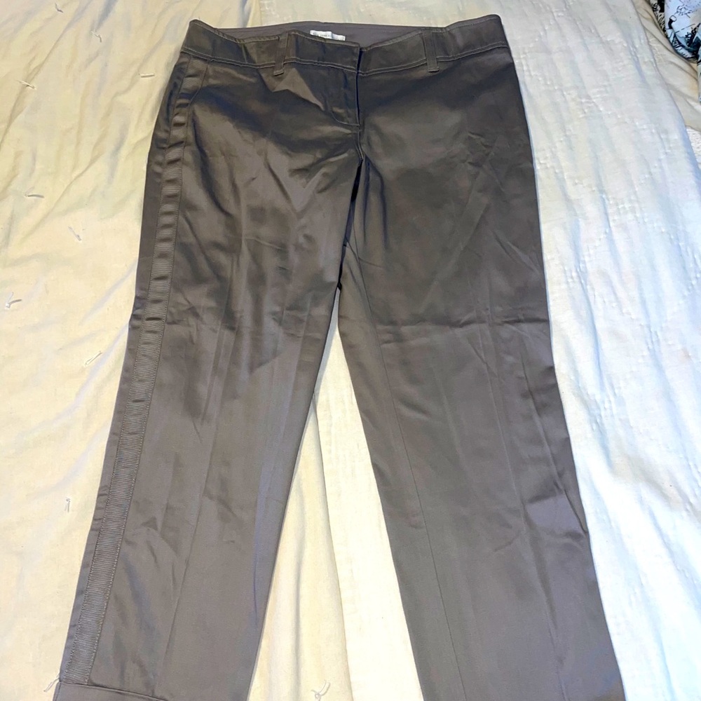 New York & Co taupe dress pant sz 10 flat front